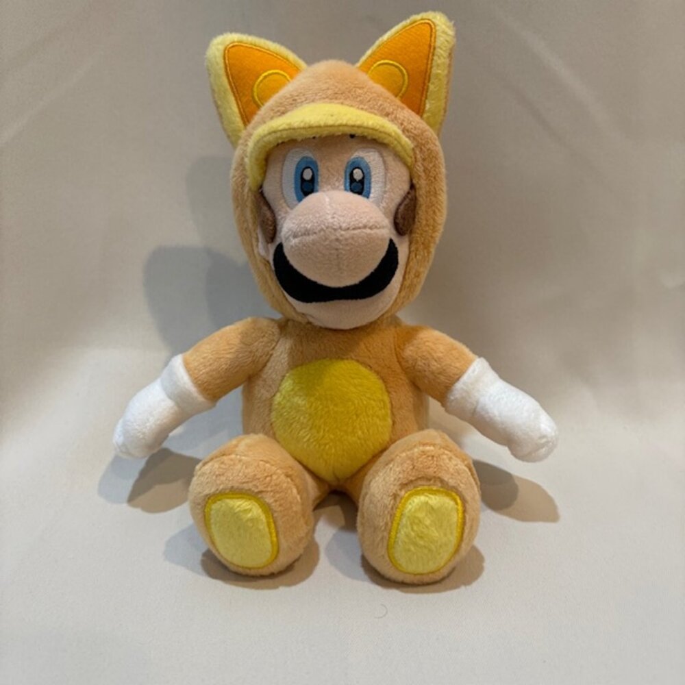 Nintendo Super Mario Brothers Kitsune Fox Luigi Plush Stuffie, 9"